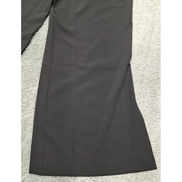 New Intempo Womens Sz 8 Flare Pants Black Dress Wide Leg Slits Up Office Work - Picture 13 of 15